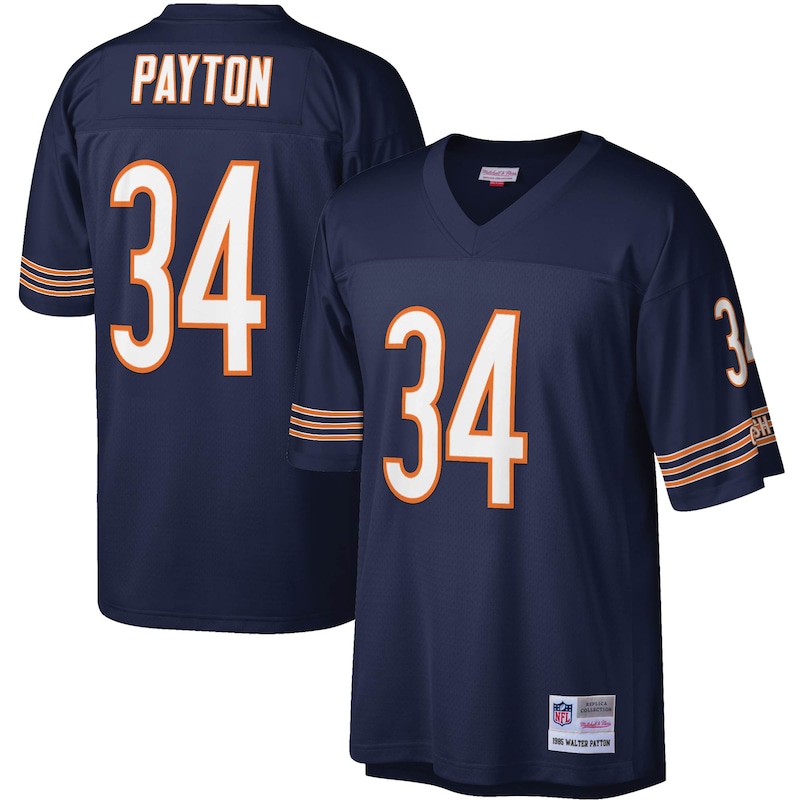 None Walter Payton Chicago Bears Fan Favorite Team Replica Jersey