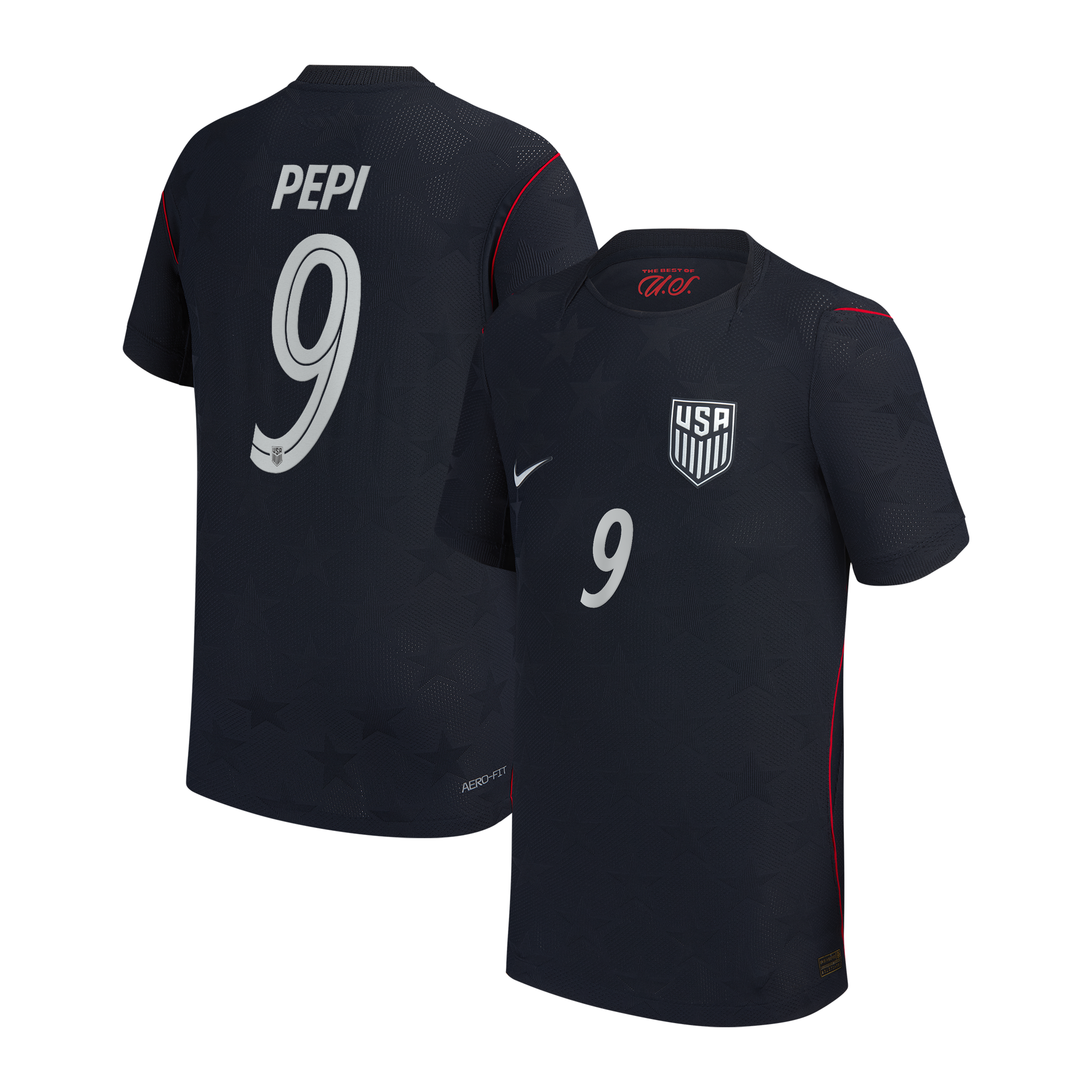 [SJH] Ricardo Pepi USMNT Youth 2026/27 Away Match Authentic Jersey - Blue