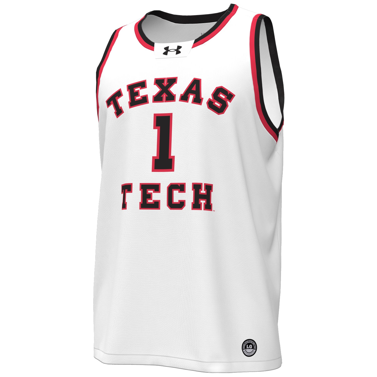 [DDG] Texas Tech Red Raiders Throwback Replica Basketball Jersey - White