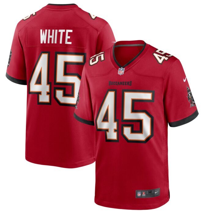 Men's Tampa Bay Buccaneers Devin White Nike Red Game Playe...