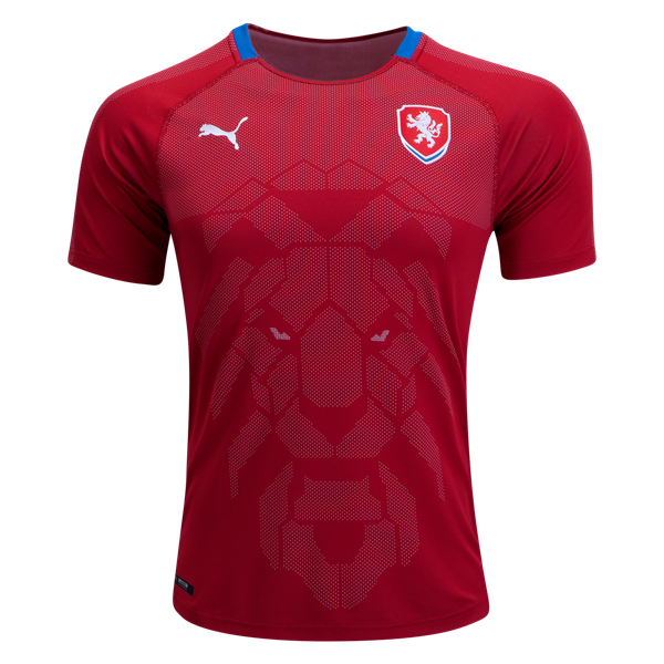 Durable Czech Republic Home 2018 World Cup Soccer Jersey Shirt