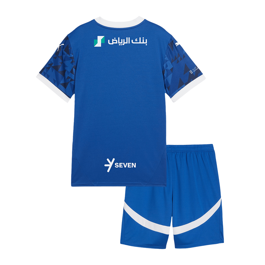 Kid's Al Hilal SFC Home Soccer Jersey Kit(Jersey+Shorts) 2024/25Authen