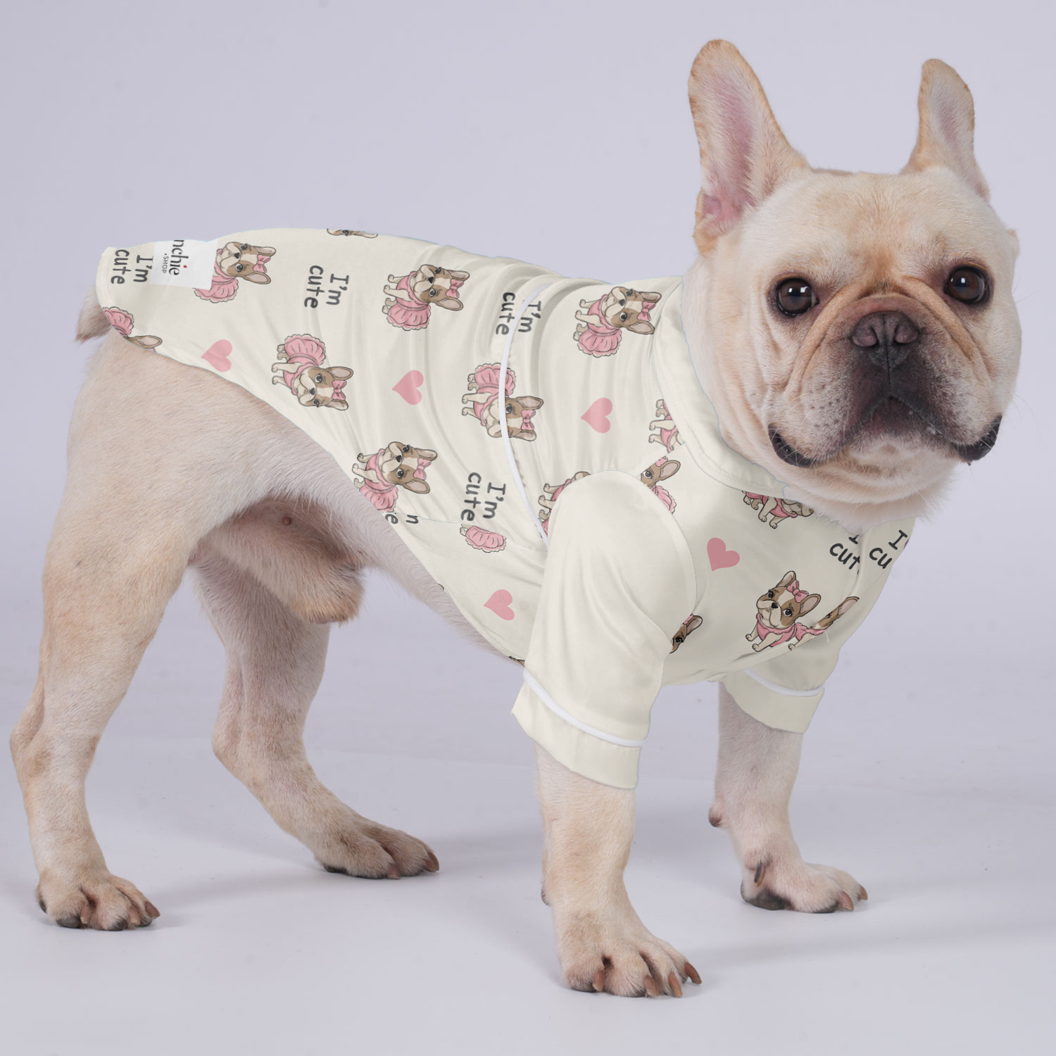 Premium Trendy Finn - Pajamas For French Bulldog for Home Use