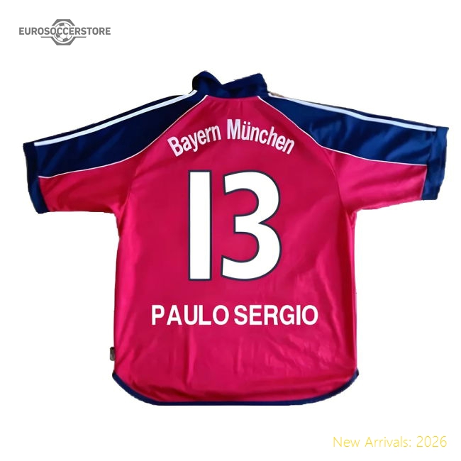 High-Quality Bayern Munich 1999-01 Home Shirt ((Excellent) S) (Paulo Sergio