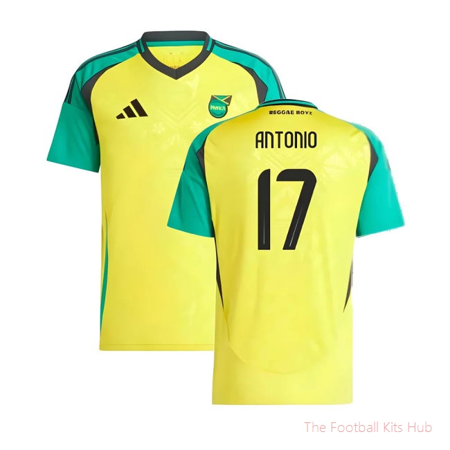 2024-2025 Jamaica Home Shirt (Womens) (Antonio 17)