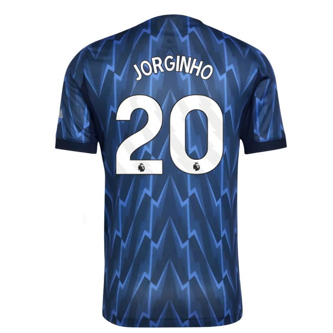 Updated Arsenal Away Football Shirt 2025-2026 (Jorginho 20)