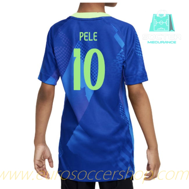 2025/26 Campaign Brazil NT Away Jersey Junior (Pele 10)