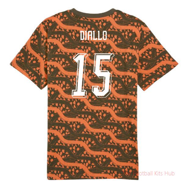 2026-2027 Ivory Coast FtblCulture Tee AOP (Black) (Diallo 15)