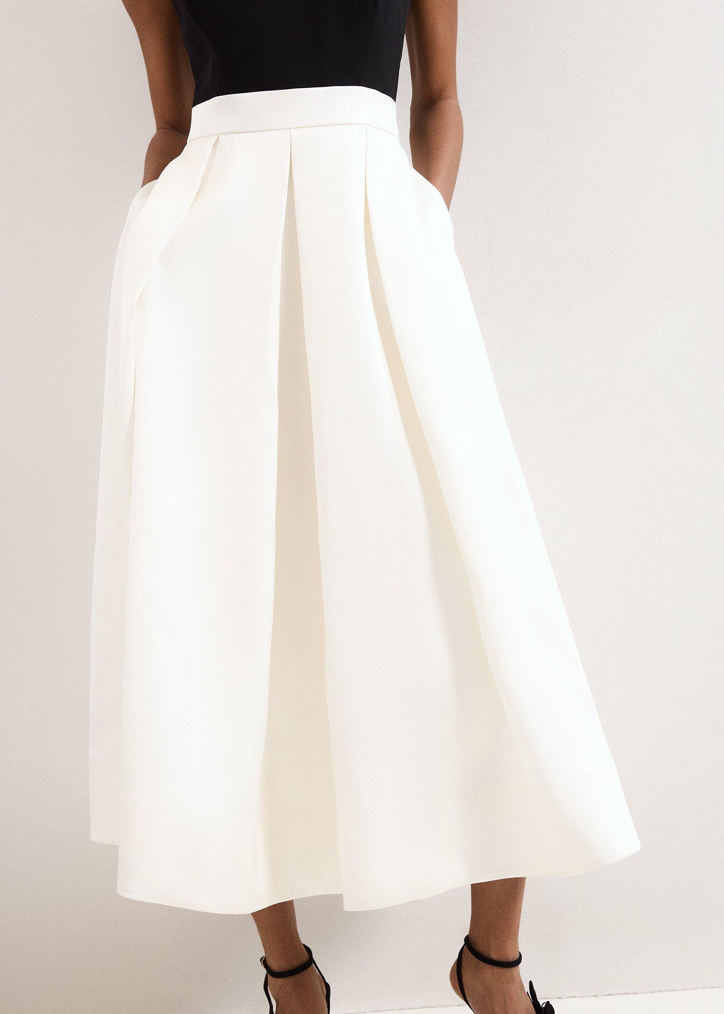 Perla Satin Midi Dress