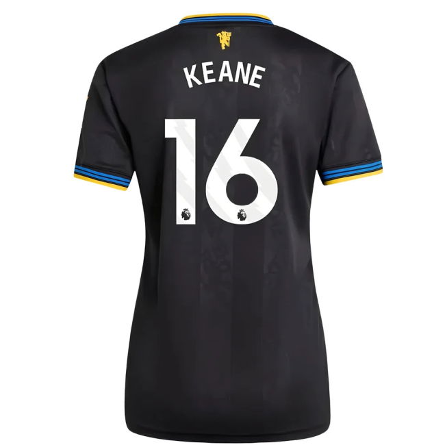 Football Man Utd Authentic Third Shirt Womens Keane #16 Profession...