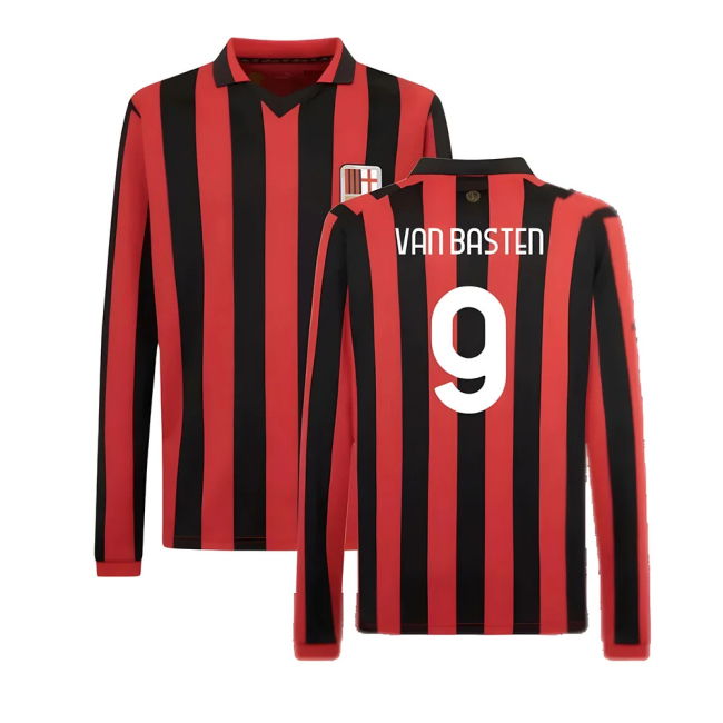 AC Milan Shirt (Black-Red) Antibacterial Reinforced Seams