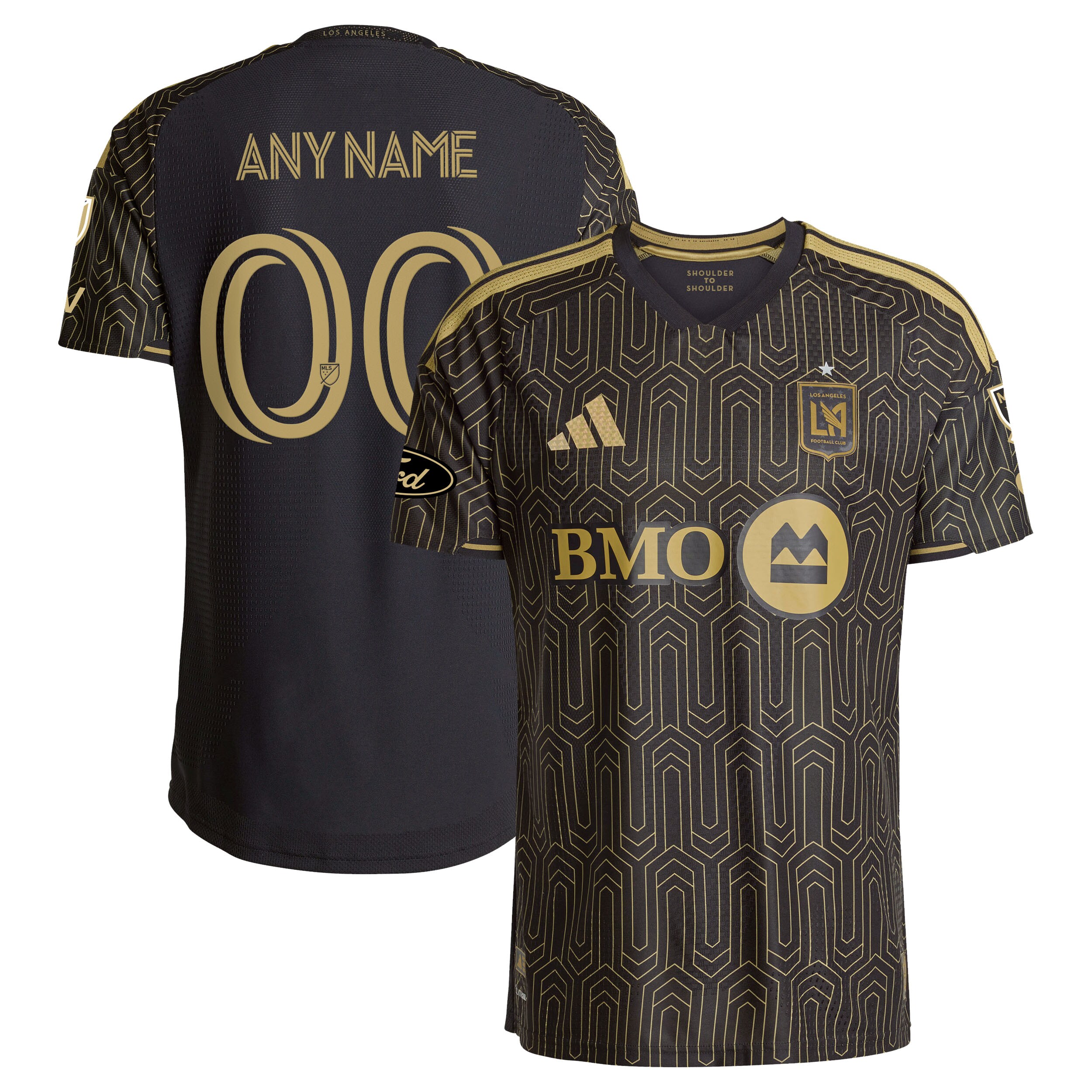 [SJH] LAFC 2026 Primary Kit On-Field Authentic Patch Custom Jersey - Black