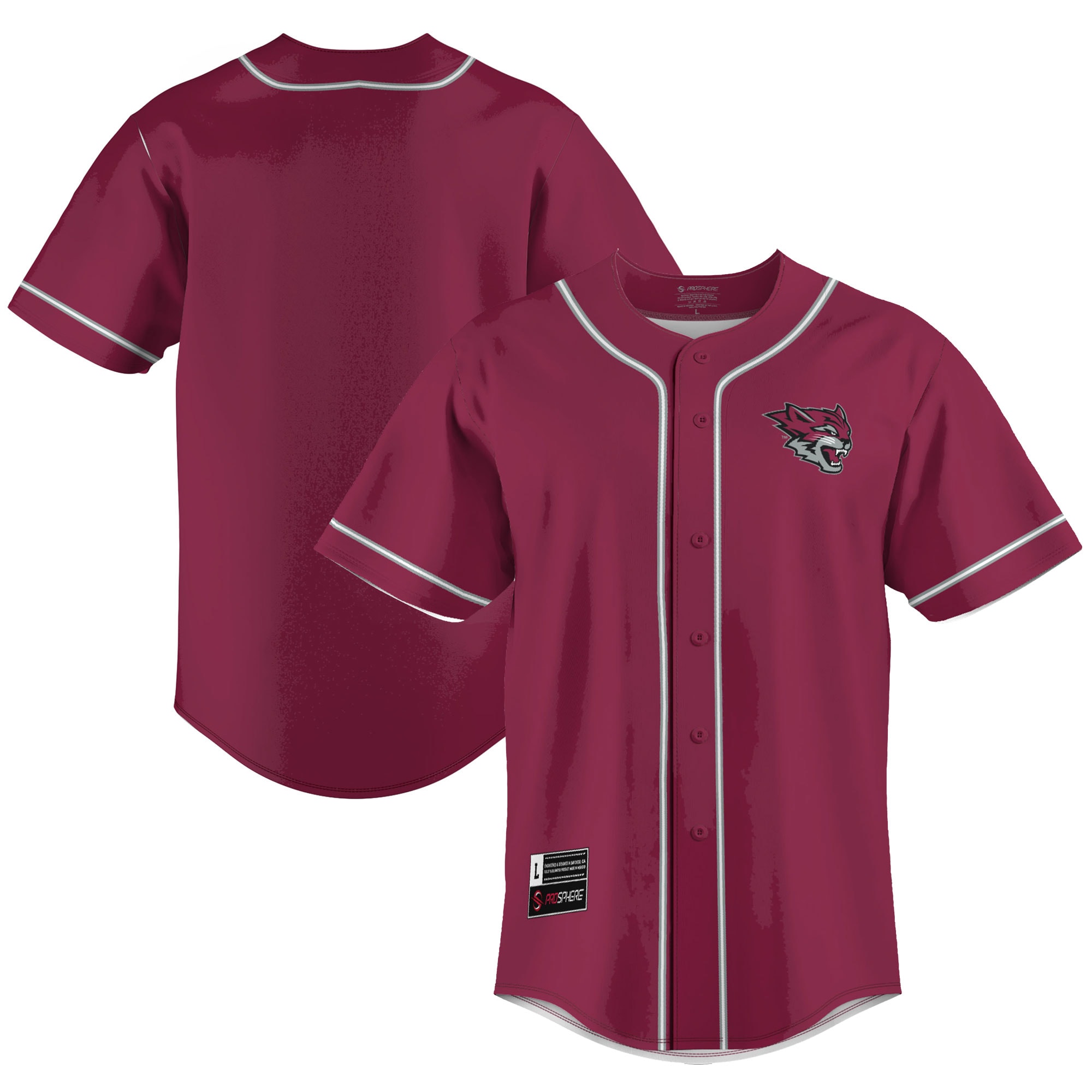 [NJP] Women's Cal State Chico Wildcats GameDay Greats Lightweight Baseball Jersey - Cardinal