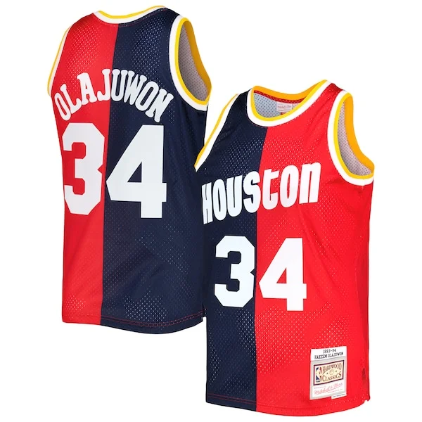 Hakeem Olajuwon HOU Swingman Jersey - retro Basketball - Navy