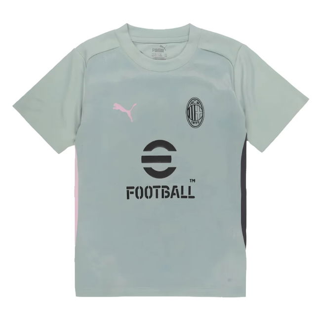 AC Milan Official 2024-2025 Home Shirt (Green Fog) | Moisture Wicking