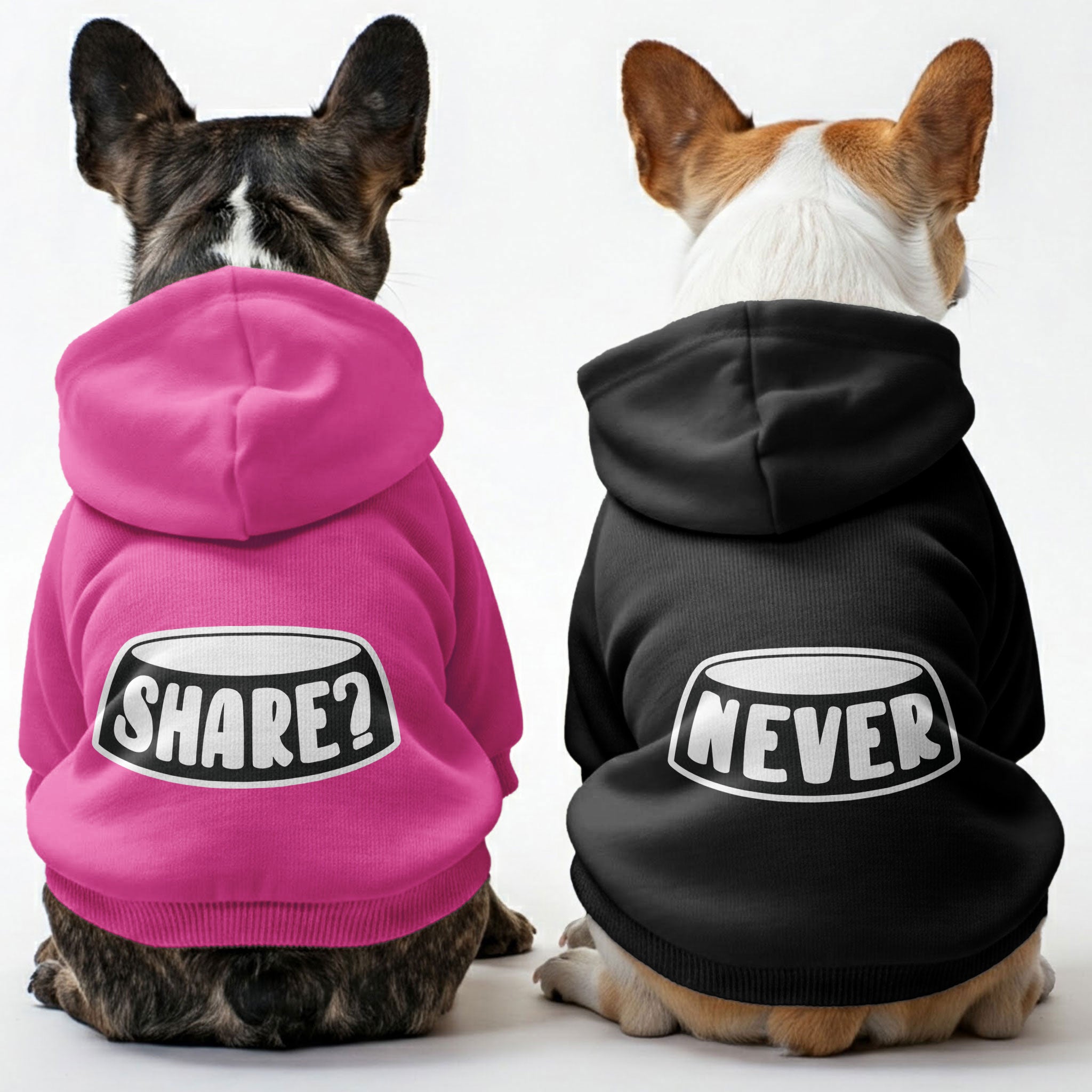 Durable Share? And Never - Matching French Bulldog Hoodies – Stylish,...