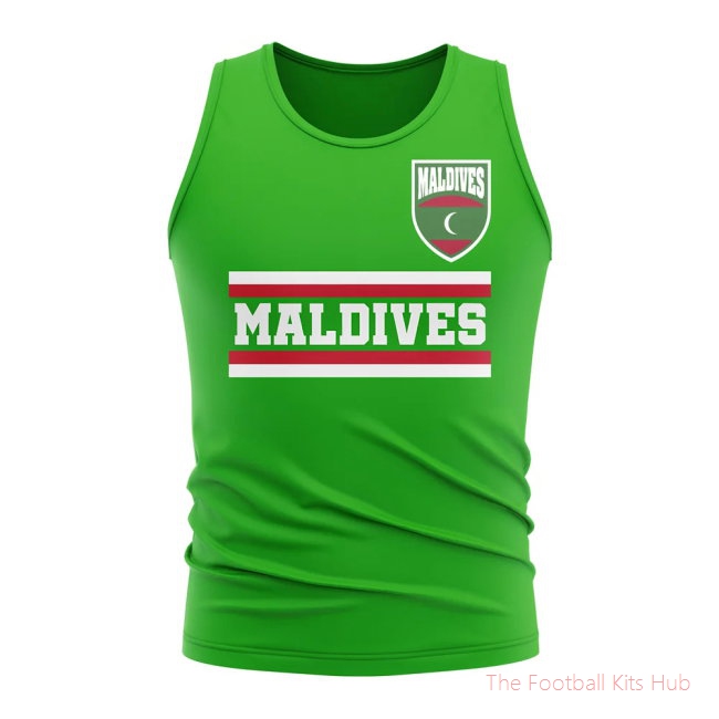 Maldives Core Football Country Sleeveless Tee (Green)