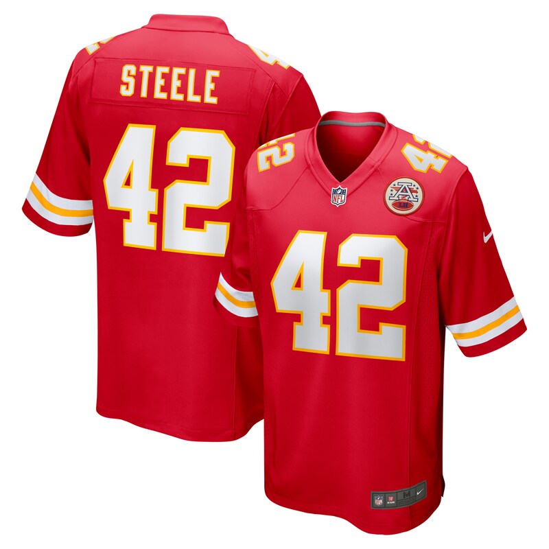 None Carson Steele KC Chiefs Powerful Genuine Jersey Game Day Wear