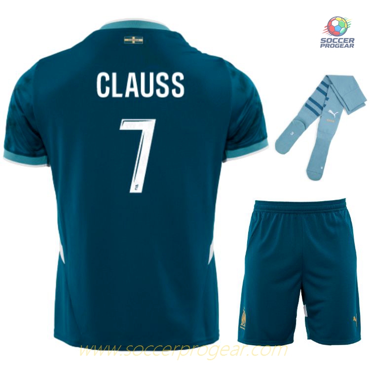OM French Ligue 1 Away Kids Editionren's Football Kit Football Jersey 2024/25 Collection Clauss