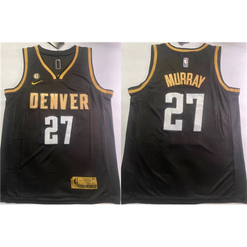 Limited Edition Denver Nuggets 27 Black Jersey - - Fan Favorite