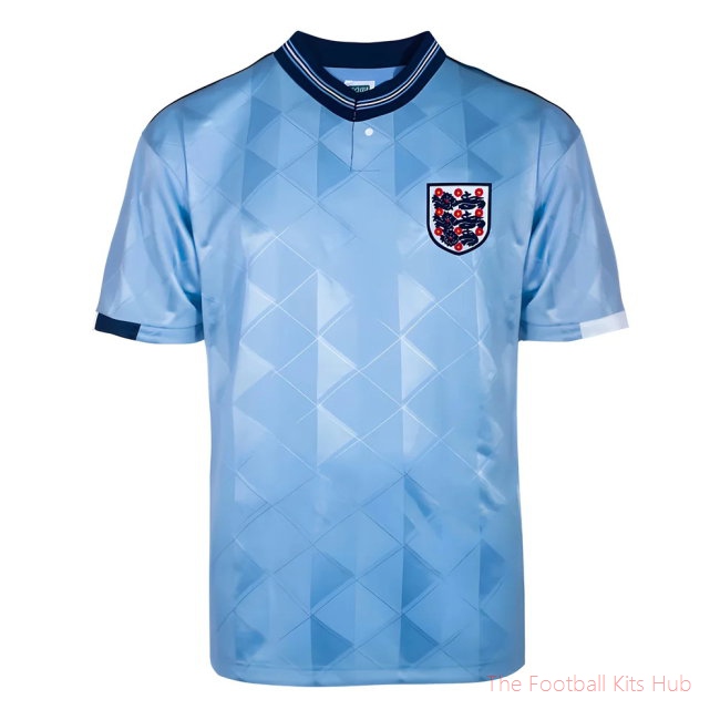 Men England 1989 Third Retro Shirt UEFA Euro
