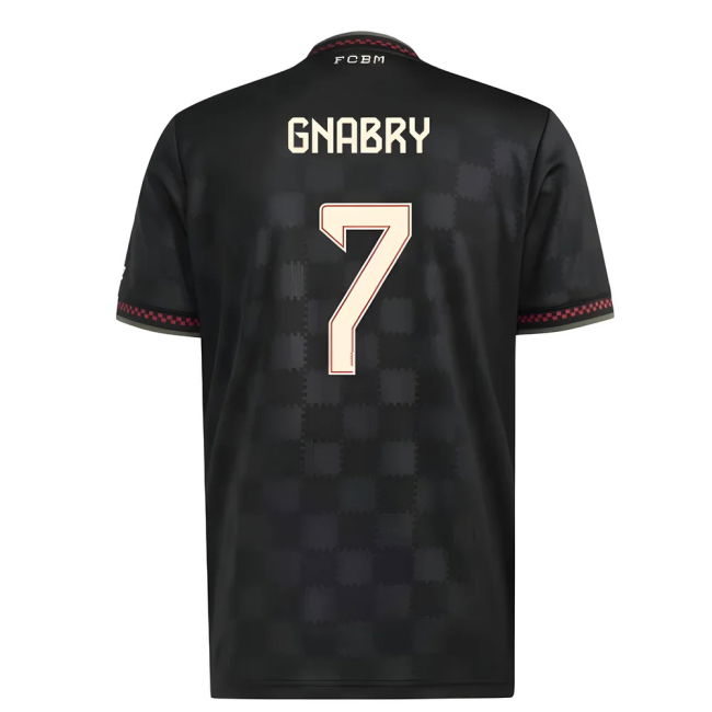 Gnabry 7 Original Replica Bayern Munich Third Fan Jersey for Adults