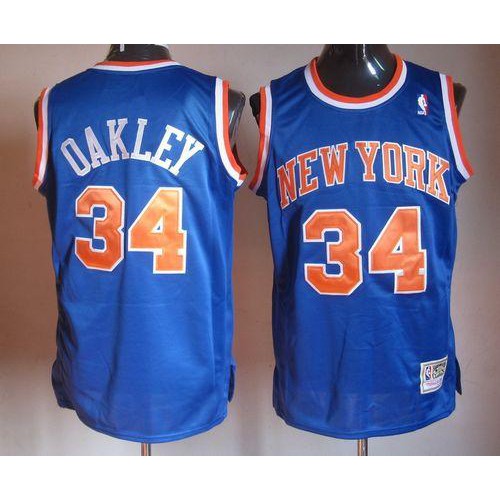 Mitchell And Ness Knicks Blue York Knicks #34 Jersey - Value-Priced