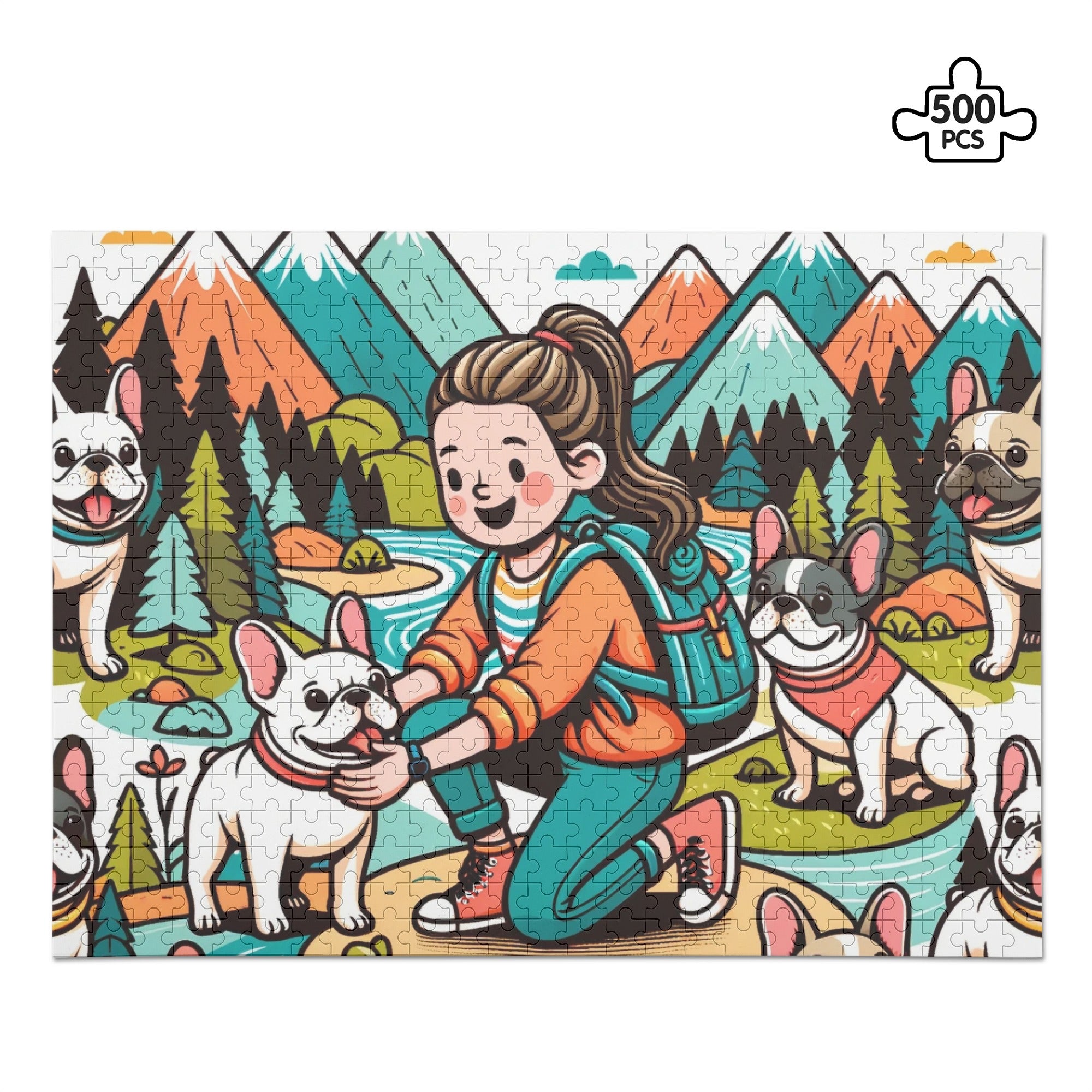 Street-Ready Nina - 500-piece Wooden Puzzle for Fashion Lovers