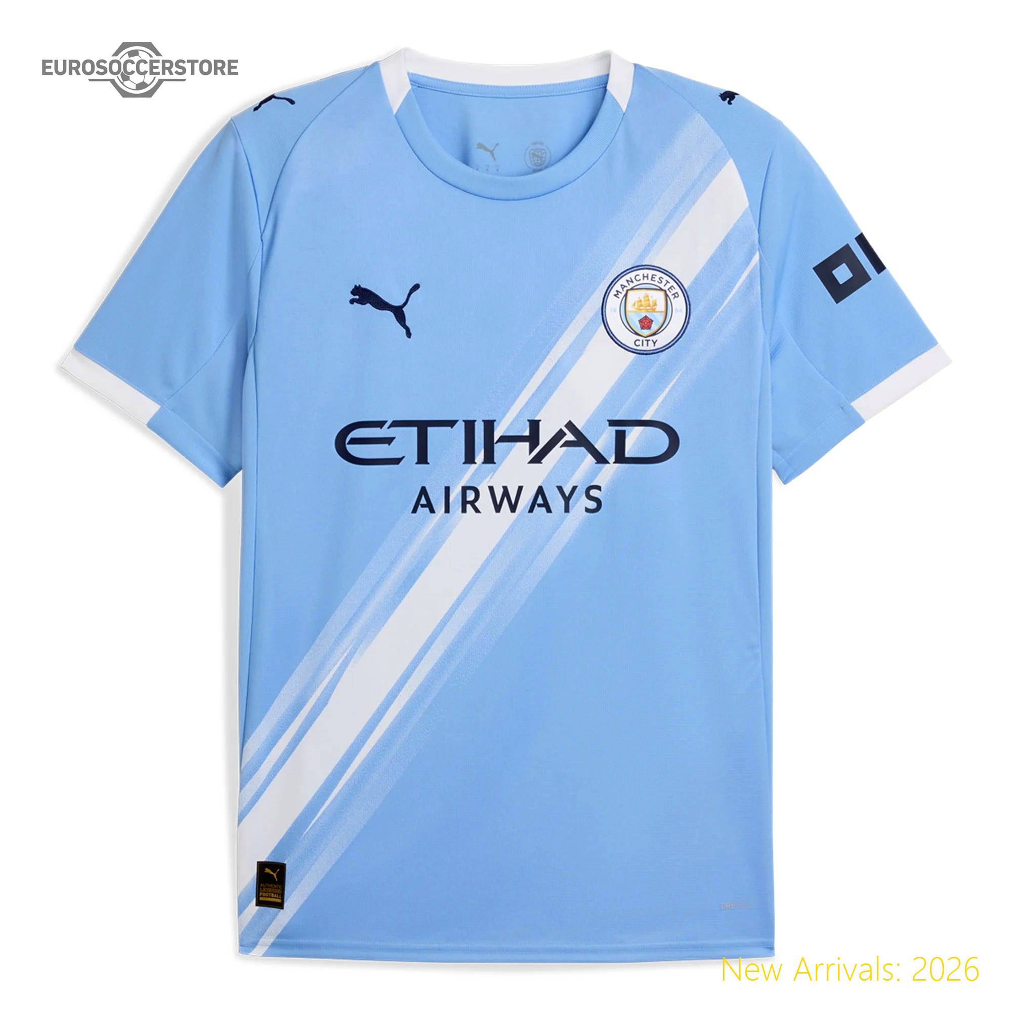 Club Approved Men High-quality Mci Defensive Rock Home Jersey 2023