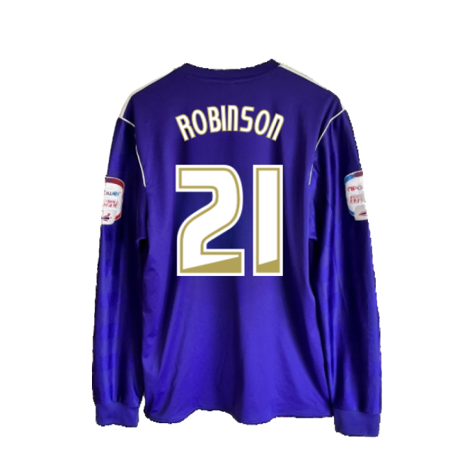 Avid Derby Away Long Sleeve Shirt M Excellent Robinson #21 Match Q...