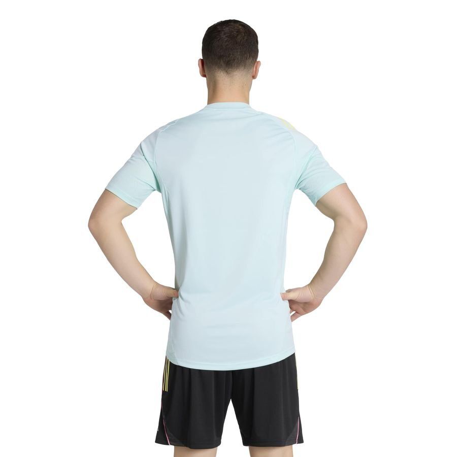 Juventus Training T Shirt Tiro 25 Semi Flash Aqua Supporter Version