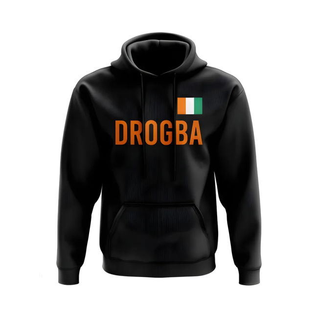 Didier Drogba Ivory Coast Name Hoody (Black)