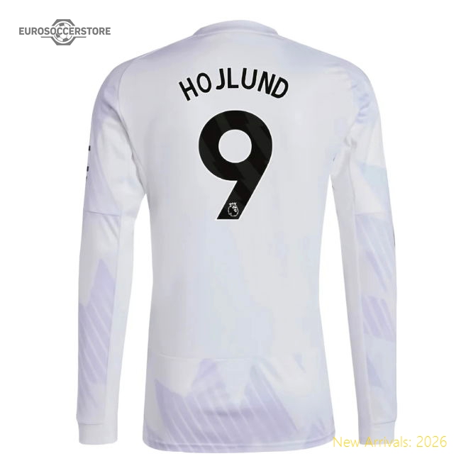 2025-2026 Man Utd Long Sleeve Away Football Jersey (Hojlund 9)