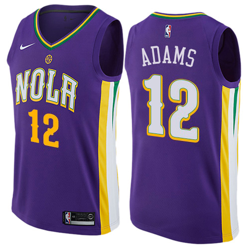 Nike Pelicans Purple Orleans Pelicans #12 Jersey - Discounted