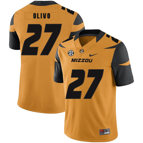 Men's None Brock Olivo #27 alternate jersey Gold 2024 performance