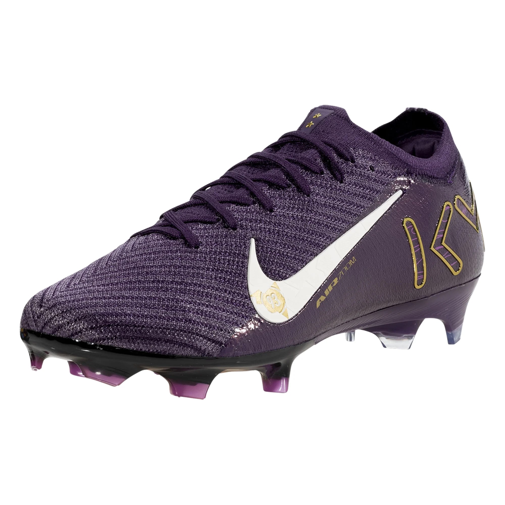 Nike Zoom Vapor 16 Elite Kylian Mbappe KM FG Soccer Cleats (Grand Purple/Pale Ivory)