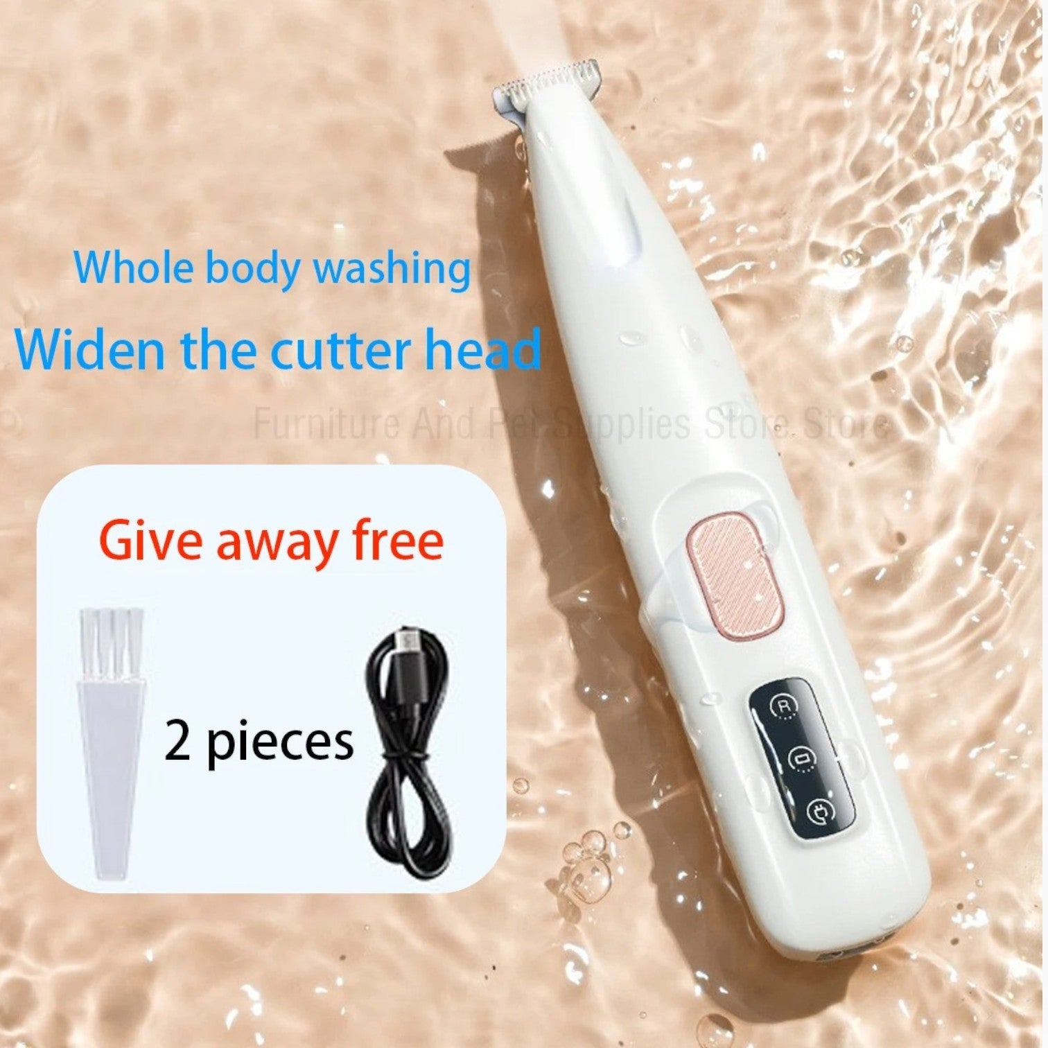 Trimmer – Waterproof Dog Grooming Clipper With Led Light Outdoor Use