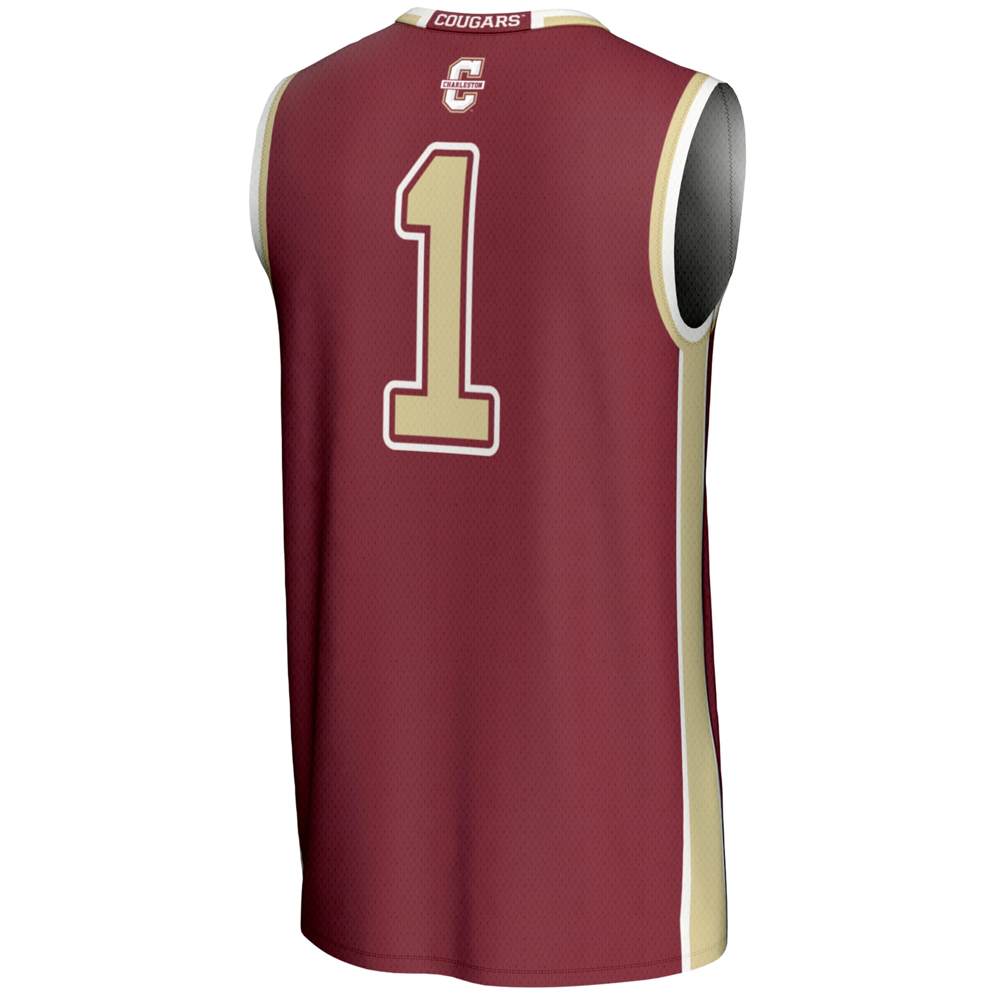 Charleston Cougars GameDay Greats Unisex #1 Basketball Jersey - Maroon