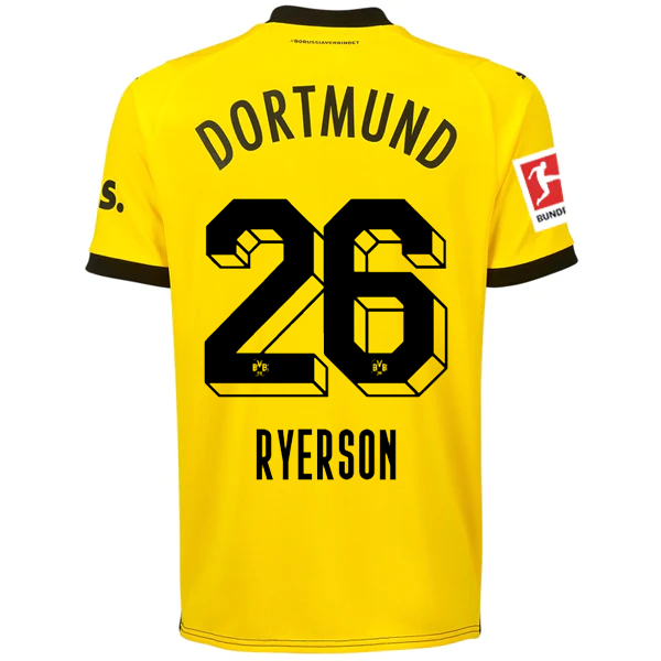 Borussia Dortmund Ryerson 2023-2024 Bun Home Jersey – Authentic Shirt