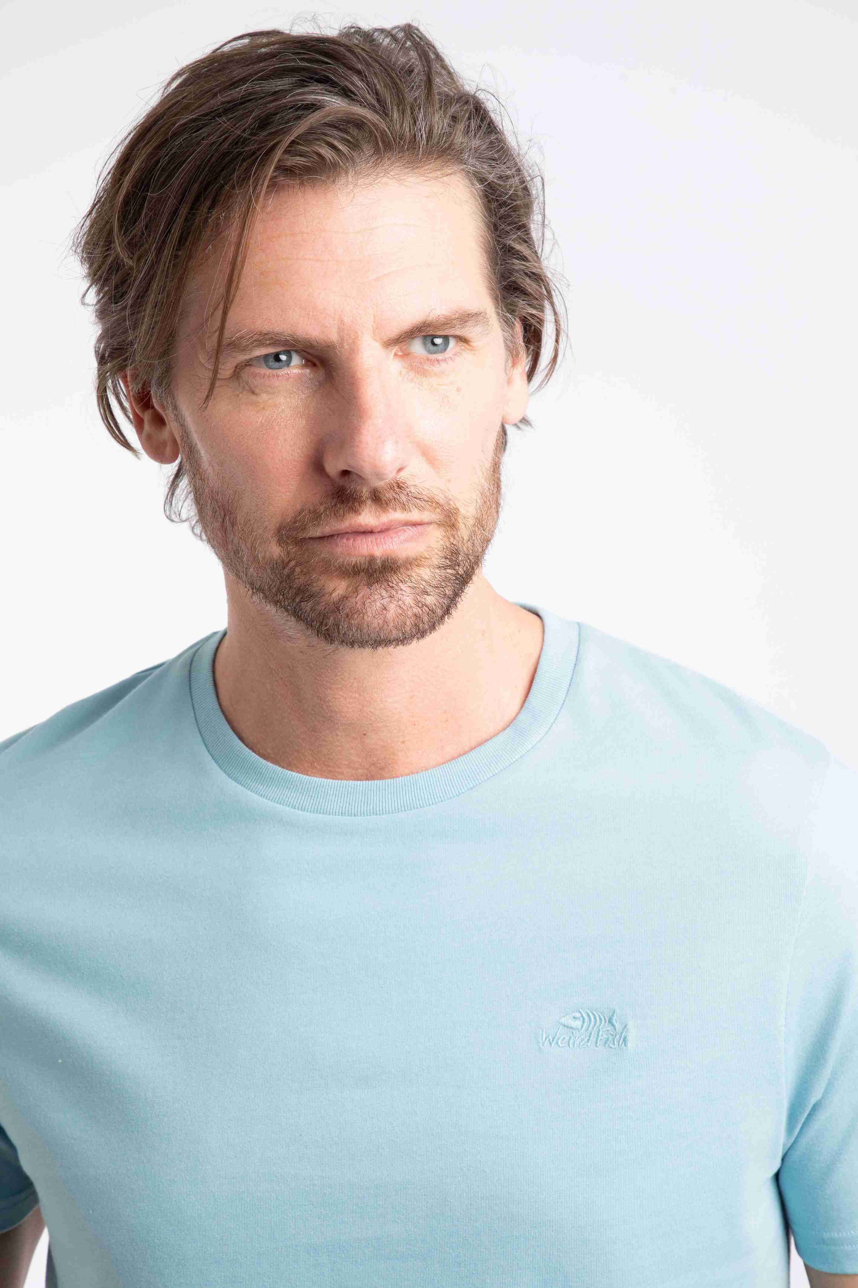 Hooked Branded T-Shirt Sky Blue