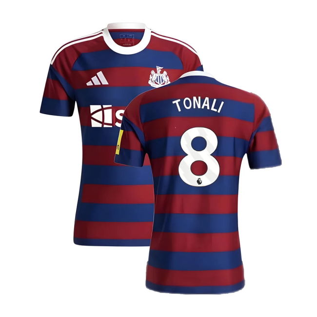 Newcastle 2024-20 Away Football Shirt Tonali Signature 8 L S
