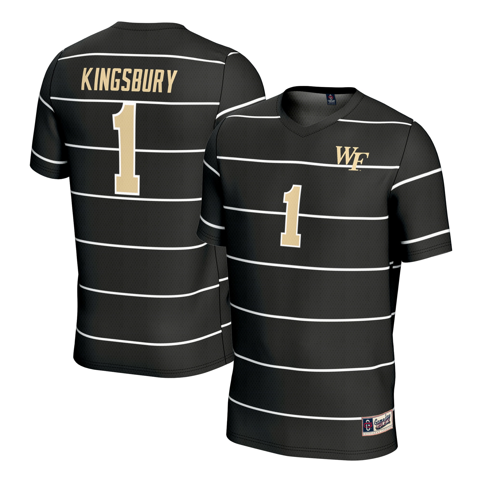 [LK] Aubrey Kingsbury Wake Forest Demon Deacons GameDay Greats Youth Women's Soccer Fashion Jersey - Black