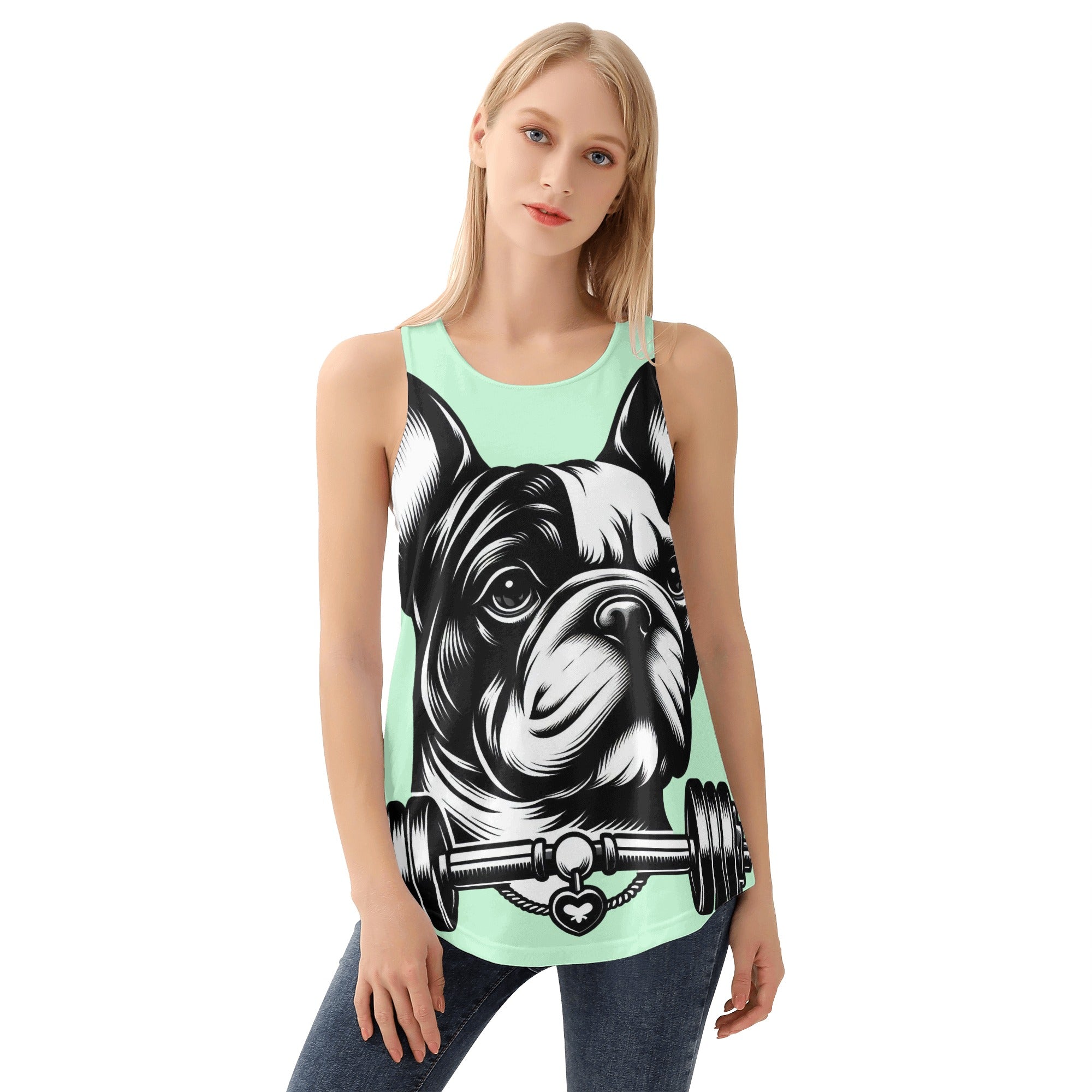 French Bulldog Safe Warm Lily - Safe Women Tank Tops Outdoor Use