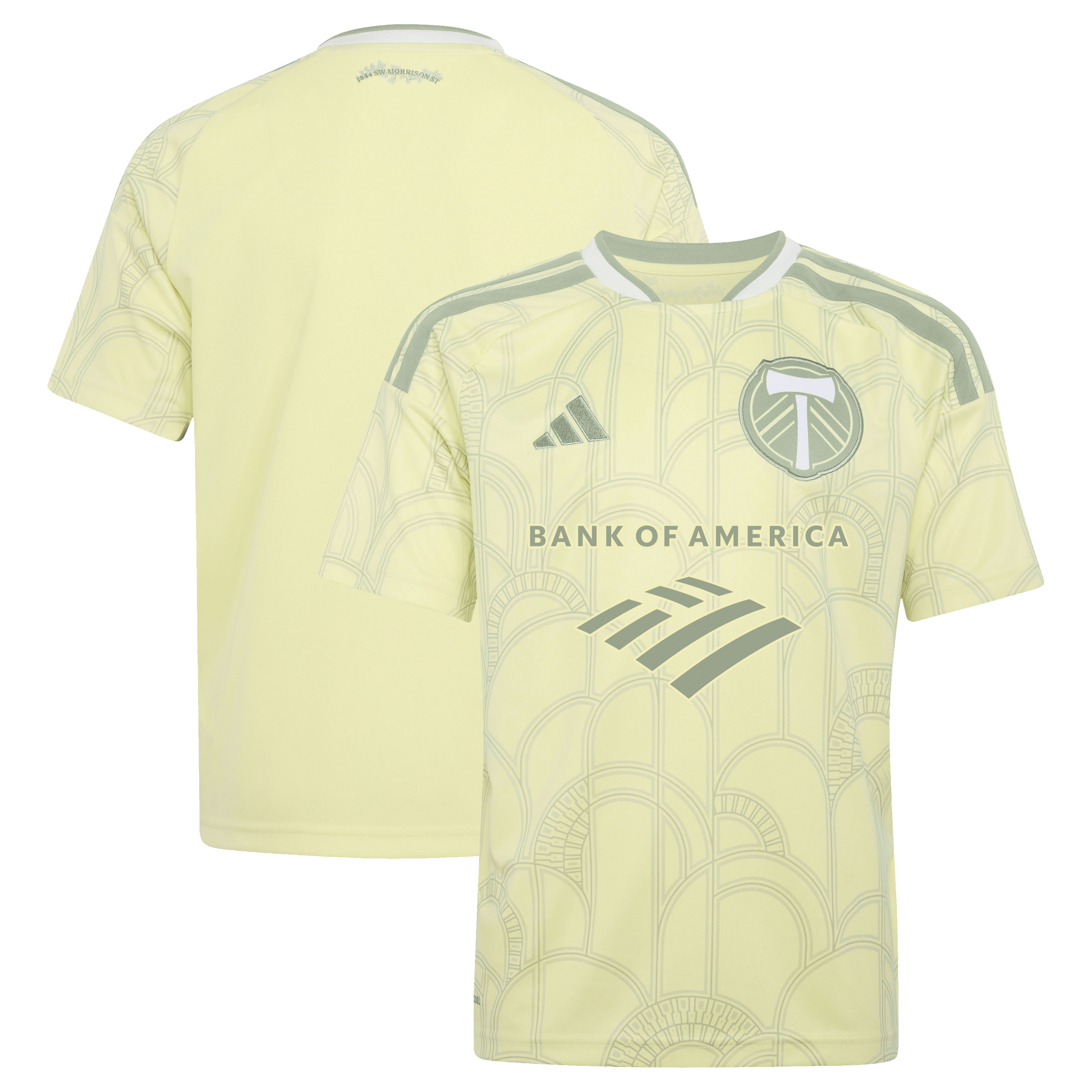 [SJH] Portland Timbers Youth 2026 Civic Stadium Kit Replica Jersey - Yellow