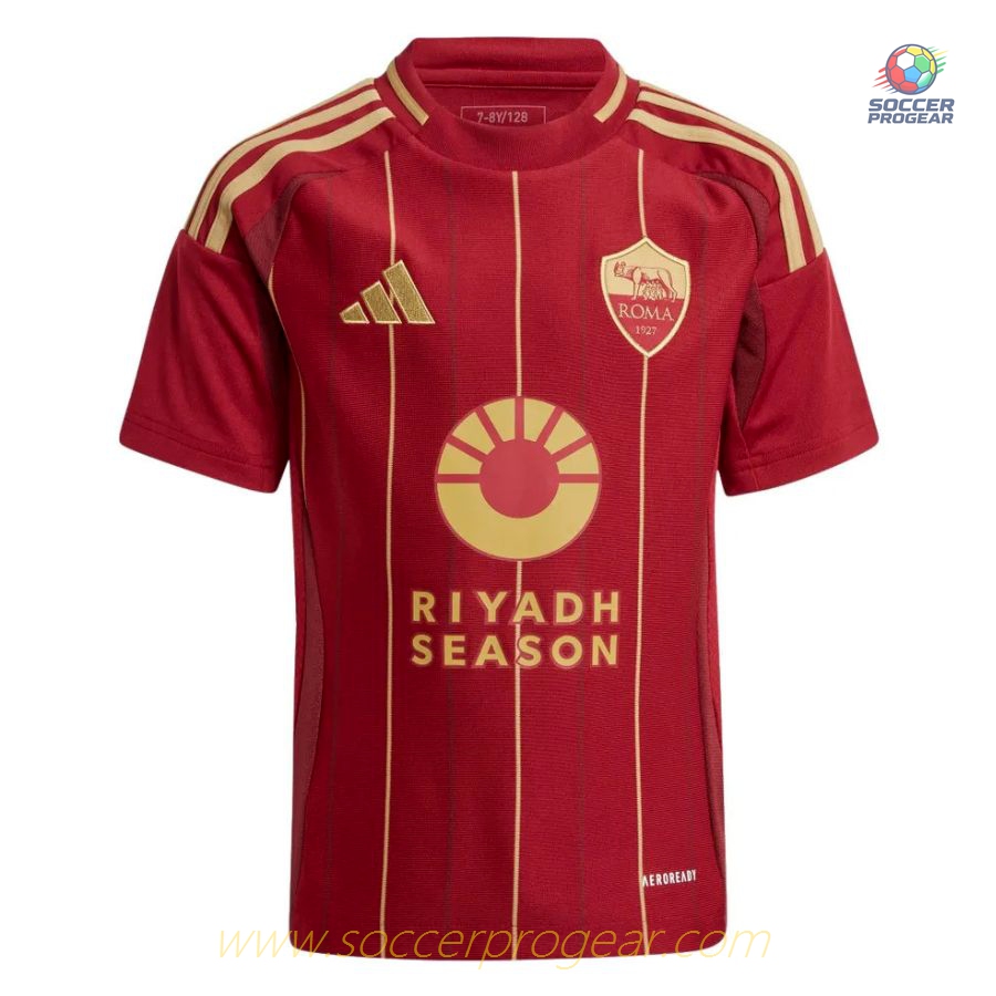 AS Roma Home Youth Football Shirt 2024-25 Edition