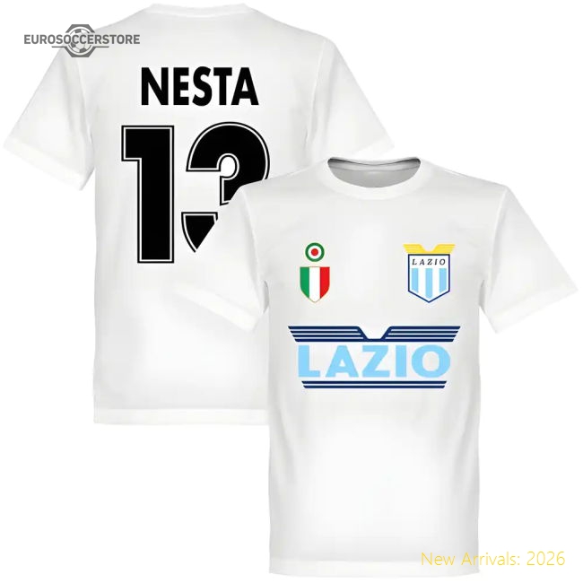Biancocelesti Nesta 13 Team Tee - White - Fan Collection
