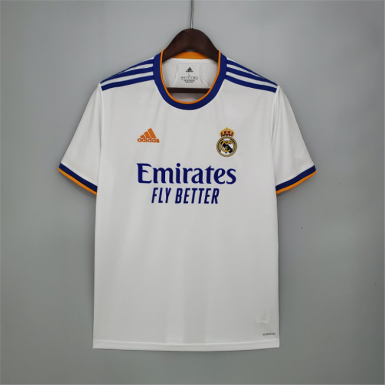 Real Madrid 21-22 Home White Soccer Jersey Football Shirt - Official