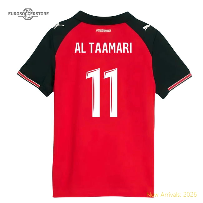 Top-grade 2025-2026 Stade Rennais Home Shirt (kids) (al Taamari 11)