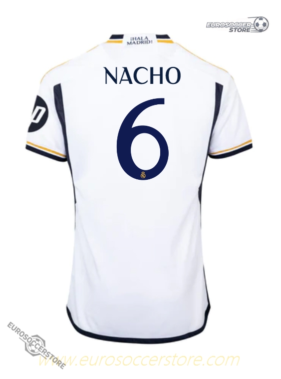 Authentic Real Madrid Home Football Jersey for Nacho (Number 6) - 2023-2024 Season Edition