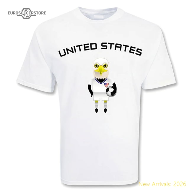 Usa Mascot Soccer T-shirt - 7-time Concacaf Gold Cup Winners